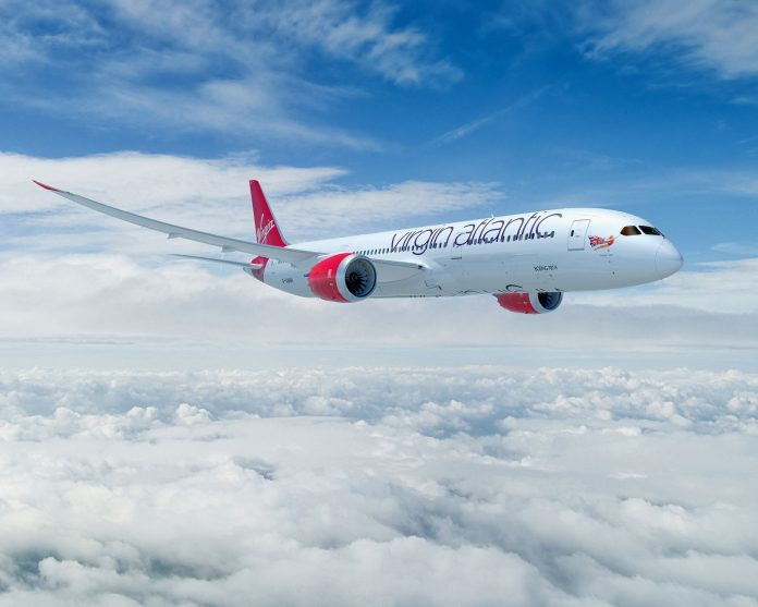 Virgin Atlantic, VAA 787-9 air-to-air visualization design Virgin Atlantic Goes Cargo-only to Tel Aviv
