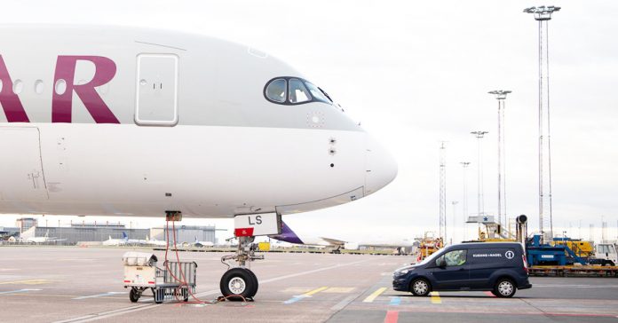 aircraftarrival K+N and Qatar Airways Cargo Donate Freight Services
