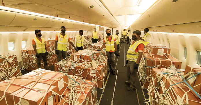 More than 55,000kg carried on single Boeing 777 through Abu Dhabi Etihad Cargo