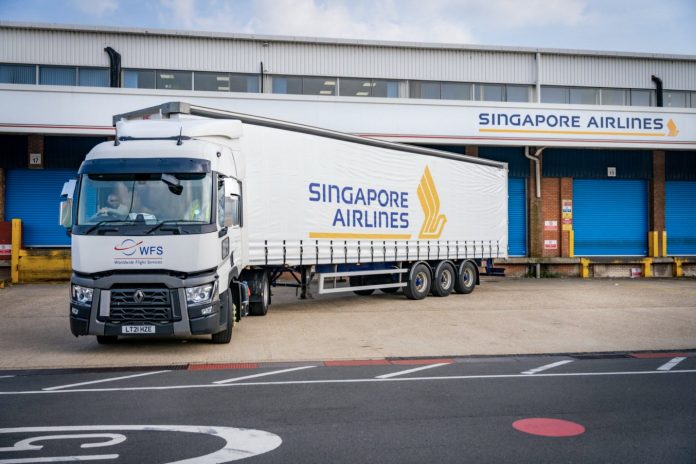 WFSisnowprovidingUKcargotruckingservicesforSingaporeAirlines Singapore Airlines Worldwide Flight Services